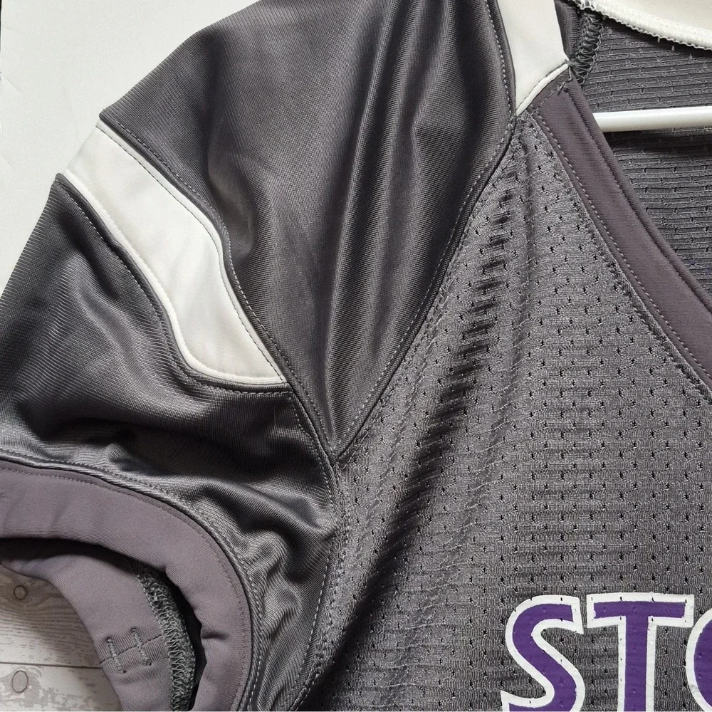 Storm Football Jersey Fight Cancer Size Small Grey And Purple #24